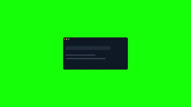 Green Coding Window Icon