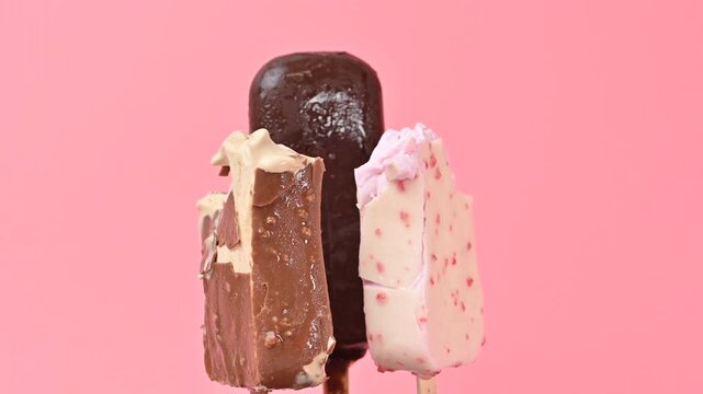 video of a chocolate ice cream stick
