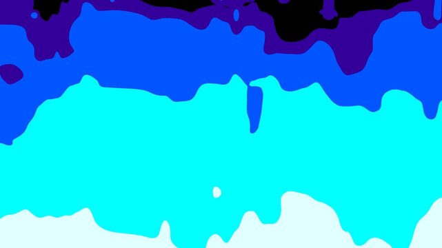 Blue cartoon fire wipe transition on transparent background, anime plasma explosion comic style loop