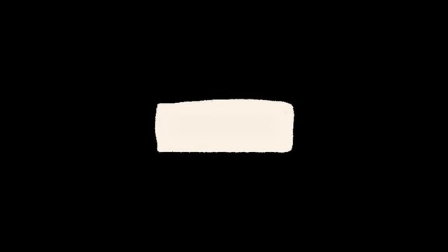 Circle, doodle, scribble, a white rectangle on a black background with a rough texture