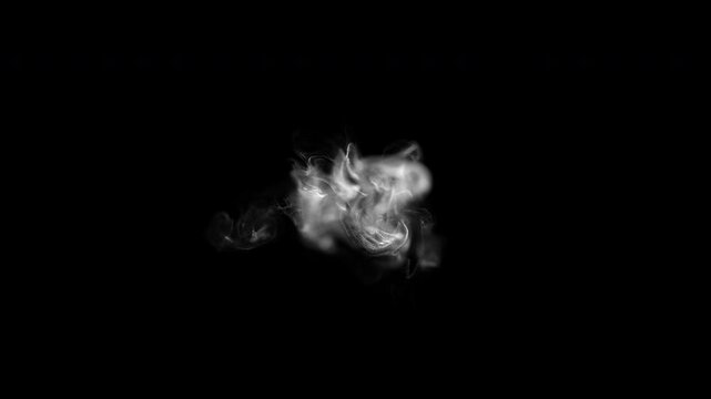 Crossing White Smoke Motion Background
