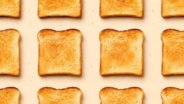 Toast Bread Seamless Pattern