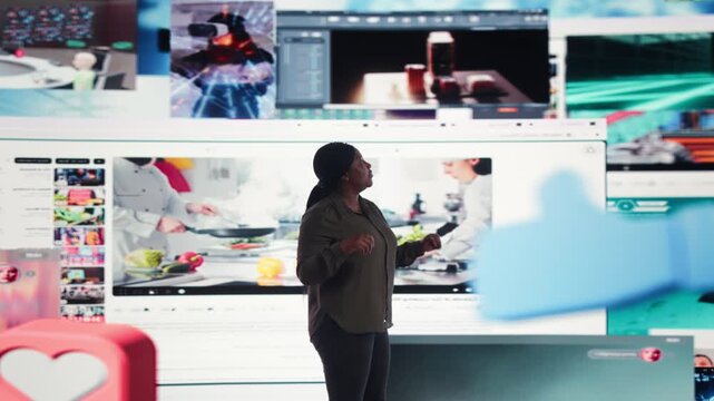 Programmer uses laptop and tablet in a data center for equipment checkups, infrastructure maintenance, disaster recovery and steady IT infrastructure control within a practical data center workflow.