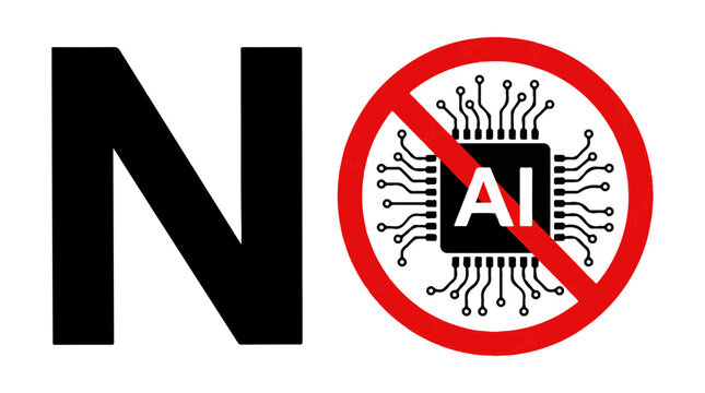 Black n and red prohibition sign with teeth and snake