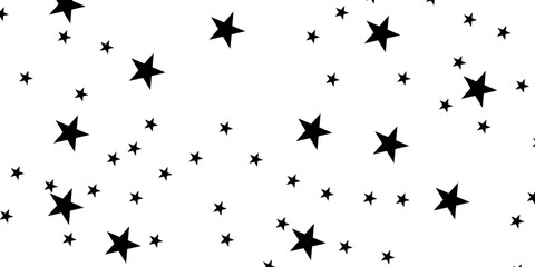 Obraz premium Vector small triangle overlapping baby star textile black and withe fabric clothing pattern. Christmas use for wall decoration front cover, fabric, textile, interior decoration elements wallpaper.