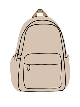 Student Backpack Clipart for Education and Study Designs