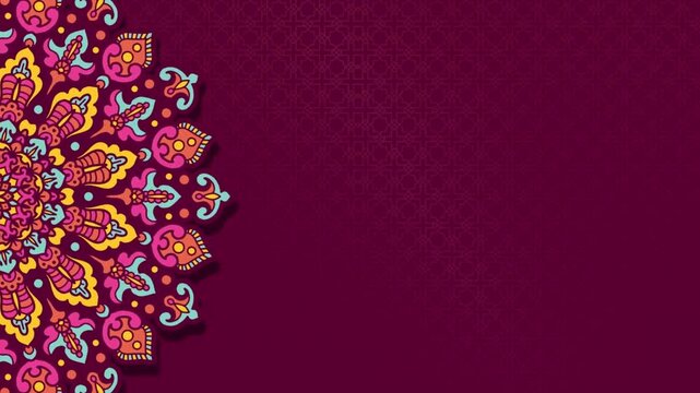 Ornamental Ethnic Style Mandala Design Background
