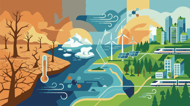 Environmental transition from desertification to sustainable city and transport