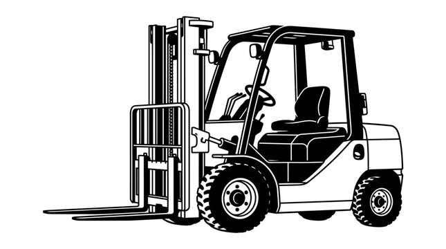 Industrial vehicle for lifting and moving heavy objects