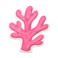 Fototapeta premium PNG Vibrant pink coral illustration