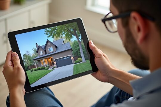 Using a Tablet to Evaluate and Measure a Property Before Renovating or Buying.