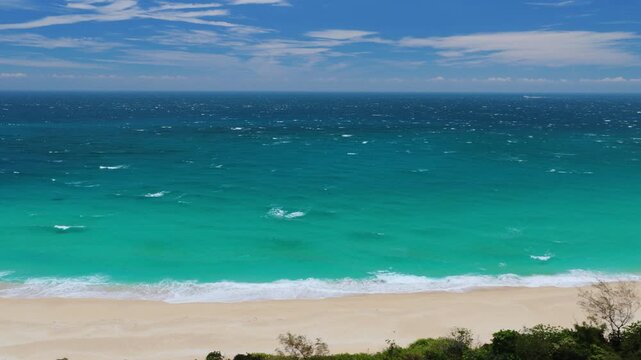 Aerial view of kenting national park and beautiful beach, Taiwan