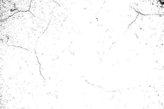 Abstract vector craquelure texture. Black dust texture overlay on a white background, grunge noise effect.