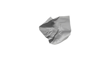 Naklejka premium Crumpled shiny aluminum foil piece