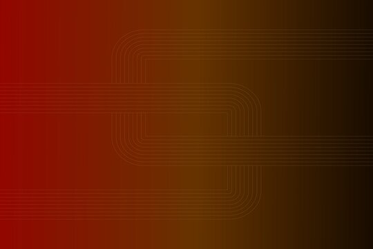 Modern dark red and brown abstract background with geometric line paths for tech concept