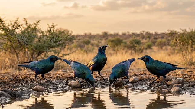 wild birds in the wild