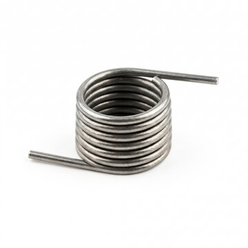 Generic split cotter pin fastener isolated on white.