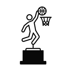 Basketball Dunk Trophy Award Icon © Mydul