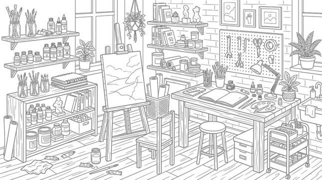 sketch of a house