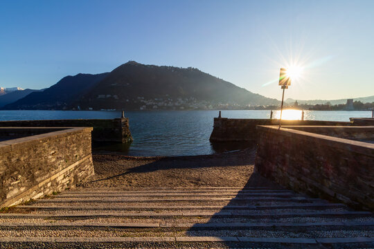 Sunrise View of Lake Como, Italy