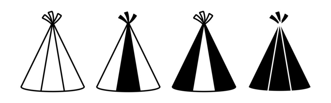 Colorful Party Hats for Bastille Day Celebrations.