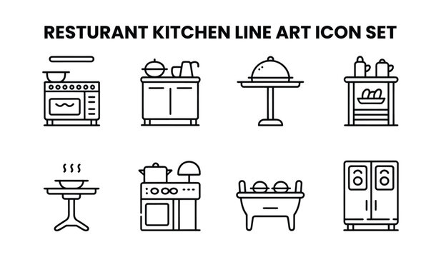 Restaurant kitchen line cooking food appliances