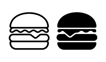 Fototapeta premium Hamburger Icon Set