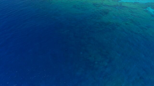 Aerial view of kenting national park and beautiful coastline , Taiwan