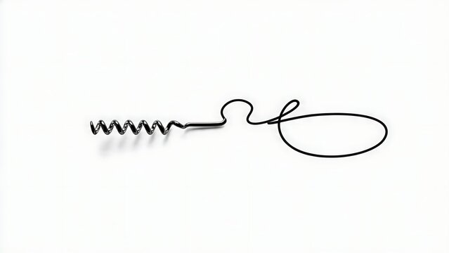 Hand Drawn Squiggle Line and Loop Doodle Art.