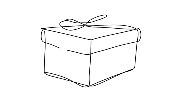 Gift box illustration on white background.