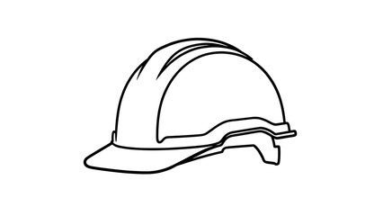 Fototapeta premium Hard hat icon on white background.