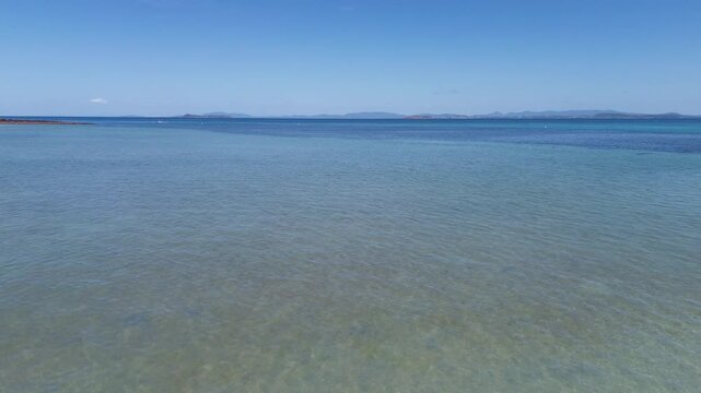 Aerial 4K Drone Footage Keppel Island Queensland Australia Tropical Coral Reef Beach