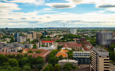 Obraz premium Modern urban cityscape and residential area in Tallinn.