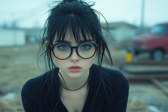 Urban Street Style Captured Through Bold Eyeglasses