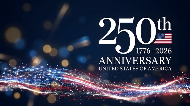 250th anniversary USA Background Logo