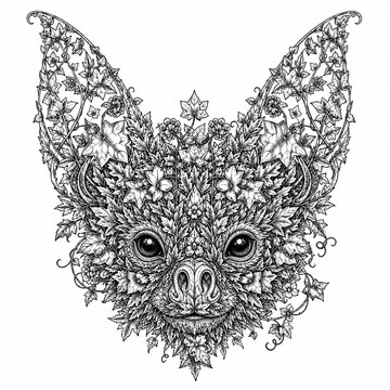 bat face