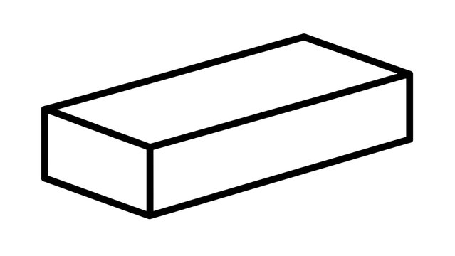 Simple rectangular box on white background.