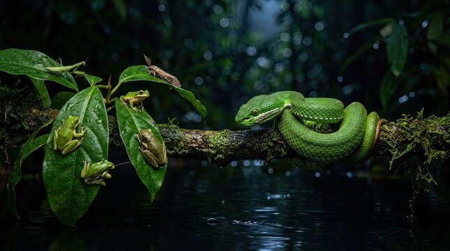 green tree python