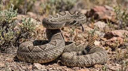 Obraz premium snake in the grass