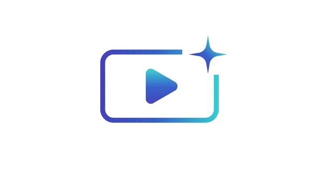Ai generates icon artificial intelligence star logo