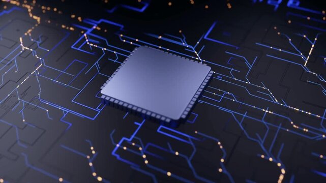 blue circuit board