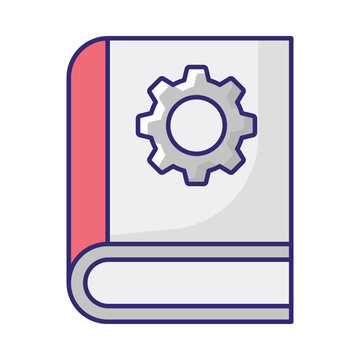 Robotics Book Vector Icon which can easily modify or edit