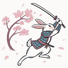 Fototapeta premium Rabbit Swift Duelist