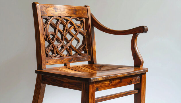 Wooden chair intricate design