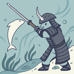 Narwhal Horned Shogun © Gayah