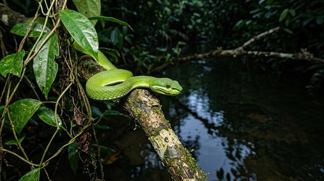 green tree python