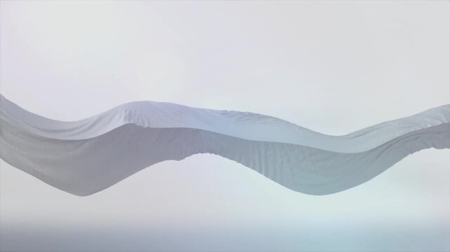 Breathable soft fabric with checkered texture, artistic expression of softness and skin-friendly, close-up of textile fabric texture,3d animation.