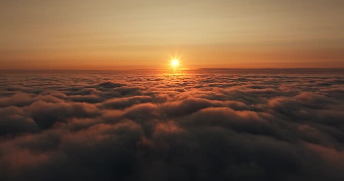 sunset over the sea