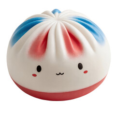 Kawaii patriotic bao dumpling squishy toy character isolated for kids graphic design element © Anna