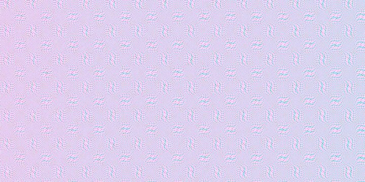 Pastel pink and purple moire pattern background subtle wavy dotted halftone texture banner